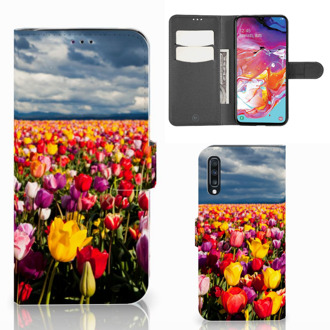 B2Ctelecom Samsung Galaxy A70 Hoesje Tulpen