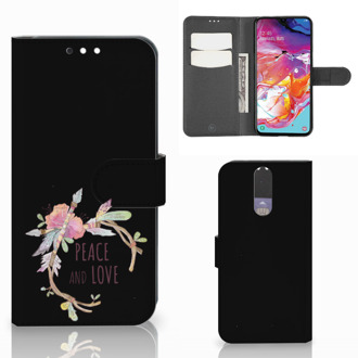 B2Ctelecom Samsung Galaxy A70 Leuk Hoesje Boho Text