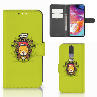 B2Ctelecom Samsung Galaxy A70 Leuk Hoesje Doggy Biscuit