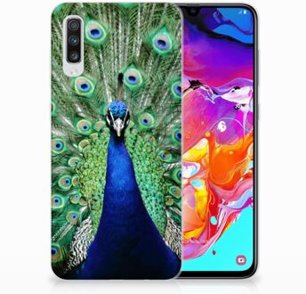 B2Ctelecom Samsung Galaxy A70 Leuk Hoesje Pauw