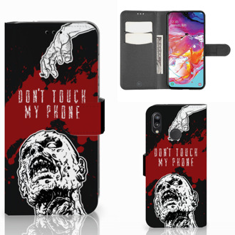 B2Ctelecom Samsung Galaxy A70 Portemonnee hoesje Zombie Blood