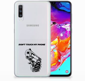 B2Ctelecom Samsung Galaxy A70 Silicone-hoesje Gun DTMP