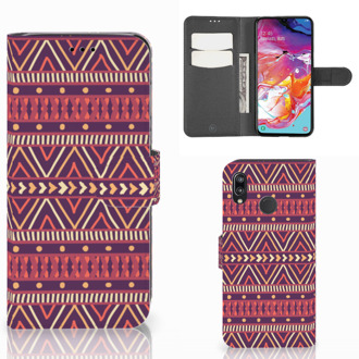 B2Ctelecom Samsung Galaxy A70 Telefoon Hoesje Aztec Purple