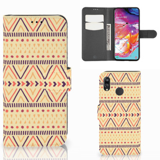 B2Ctelecom Samsung Galaxy A70 Telefoon Hoesje Aztec Yellow