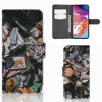 B2Ctelecom Samsung Galaxy A70 Telefoonhoesje met foto Badges