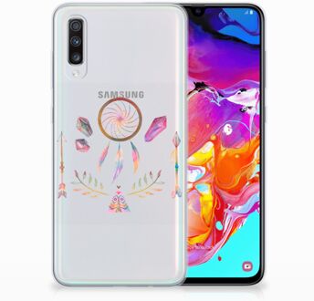 B2Ctelecom Samsung Galaxy A70 Telefoonhoesje met Naam Boho Dreamcatcher