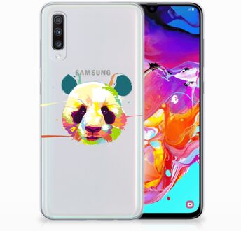 B2Ctelecom Samsung Galaxy A70 Telefoonhoesje met Naam Panda Color