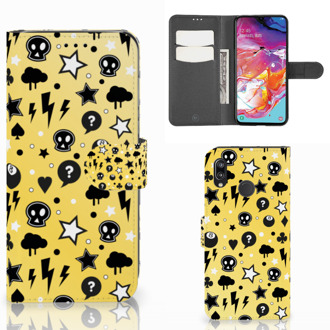 B2Ctelecom Samsung Galaxy A70 Telefoonhoesje met Naam Punk Yellow