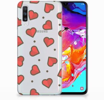 B2Ctelecom Samsung Galaxy A70 TPU Backcover Design Hearts