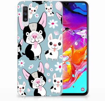 B2Ctelecom Samsung Galaxy A70 TPU Backcover Design Hondjes