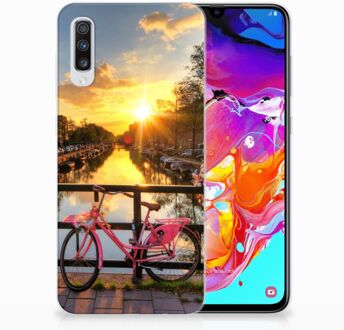 B2Ctelecom Samsung Galaxy A70 TPU-siliconen Hoesje Amsterdamse Grachten