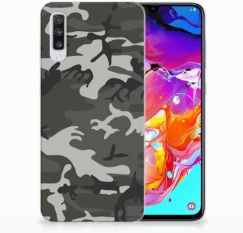 B2Ctelecom Samsung Galaxy A70 TPU-siliconen Hoesje Army Light