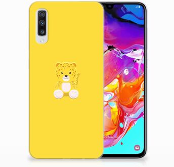 B2Ctelecom Samsung Galaxy A70 TPU-siliconen Hoesje Baby Lepperd