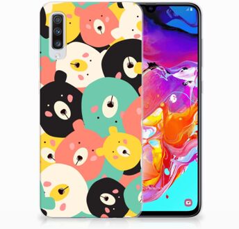 B2Ctelecom Samsung Galaxy A70 TPU-siliconen Hoesje Bears