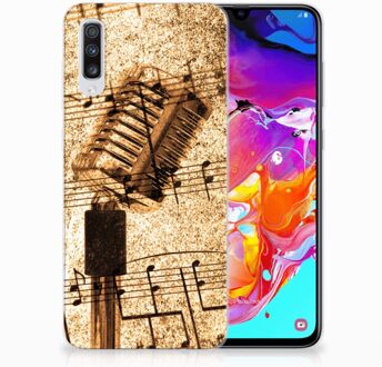 B2Ctelecom Samsung Galaxy A70 TPU-siliconen Hoesje Bladmuziek