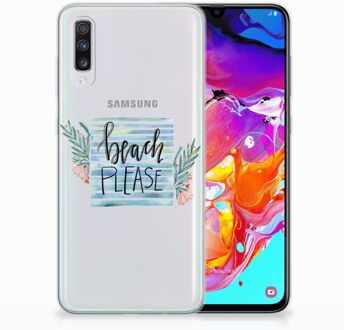 B2Ctelecom Samsung Galaxy A70 TPU-siliconen Hoesje Boho Beach