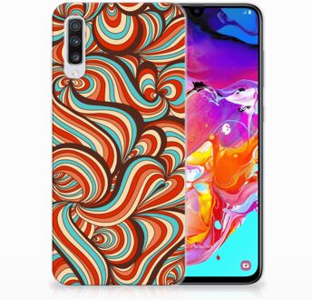 B2Ctelecom Samsung Galaxy A70 TPU Siliconen Hoesje Design Retro