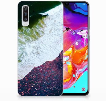 B2Ctelecom Samsung Galaxy A70 TPU Siliconen Hoesje Design Sea in Space