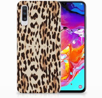 B2Ctelecom Samsung Galaxy A70 TPU-siliconen Hoesje Leopard