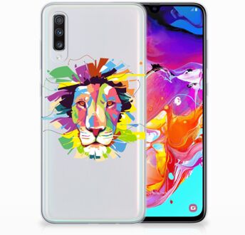 B2Ctelecom Samsung Galaxy A70 TPU-siliconen Hoesje Lion Color