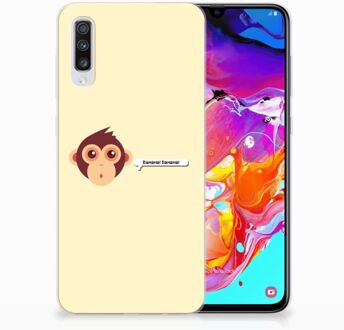 B2Ctelecom Samsung Galaxy A70 TPU-siliconen Hoesje Monkey