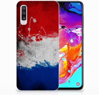 B2Ctelecom Samsung Galaxy A70 TPU-siliconen Hoesje Nederlandse Vlag