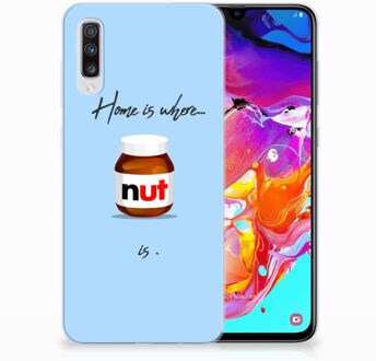 B2Ctelecom Samsung Galaxy A70 TPU-siliconen Hoesje Nut Home