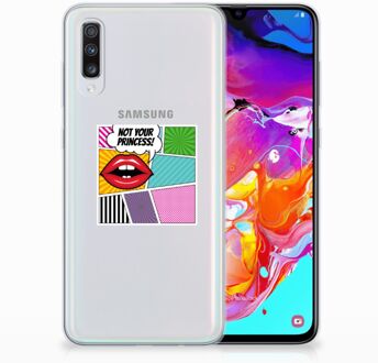 B2Ctelecom Samsung Galaxy A70 TPU-siliconen Hoesje Popart Princess