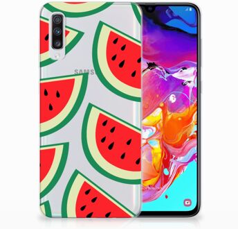 B2Ctelecom Samsung Galaxy A70 TPU-siliconen Hoesje Watermelons