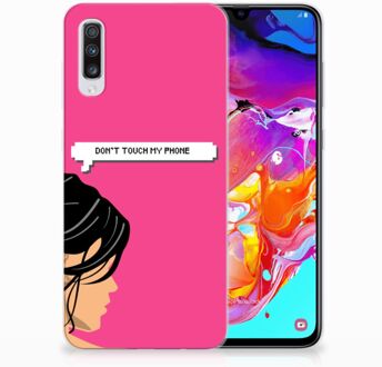 B2Ctelecom Samsung Galaxy A70 TPU-siliconen Hoesje Woman DTMP