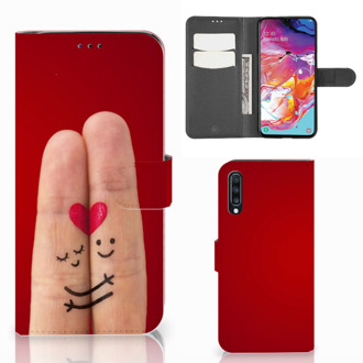 B2Ctelecom Samsung Galaxy A70 Wallet Case met Pasjes Liefde