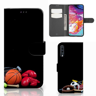 B2Ctelecom Samsung Galaxy A70 Wallet Case met Pasjes Sports