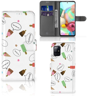 B2Ctelecom Samsung Galaxy A71 Book Cover IJsjes