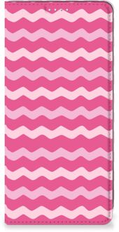 B2Ctelecom Samsung Galaxy A71 Hoesje met Magneet Waves Pink