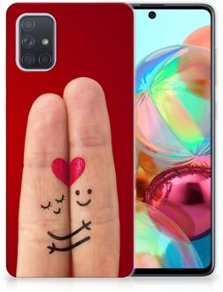 B2Ctelecom Samsung Galaxy A71 Silicone Back Cover Liefde