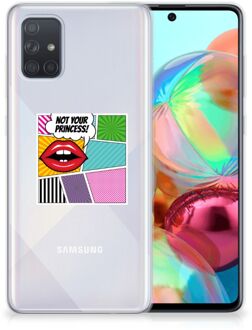 B2Ctelecom Samsung Galaxy A71 Silicone Back Cover Popart Princess