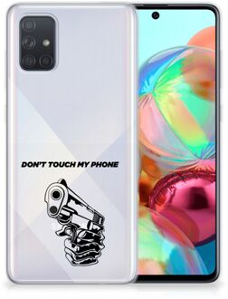 B2Ctelecom Samsung Galaxy A71 Silicone-hoesje Gun DTMP