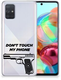 B2Ctelecom Samsung Galaxy A71 Silicone-hoesje Pistol DTMP