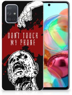 B2Ctelecom Samsung Galaxy A71 Silicone-hoesje Zombie Blood