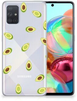 B2Ctelecom Samsung Galaxy A71 Siliconen Case Avocado