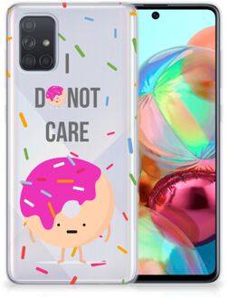 B2Ctelecom Samsung Galaxy A71 Siliconen Case Donut Roze