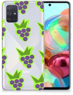 B2Ctelecom Samsung Galaxy A71 Siliconen Case Druiven