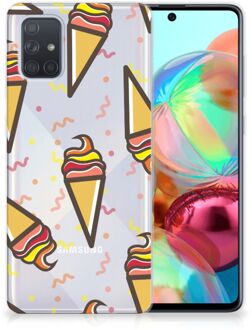 B2Ctelecom Samsung Galaxy A71 Siliconen Case Icecream