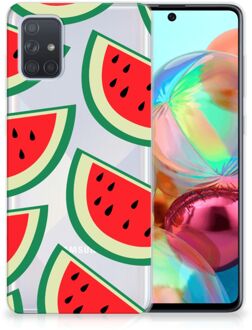 B2Ctelecom Samsung Galaxy A71 Siliconen Case Watermelons