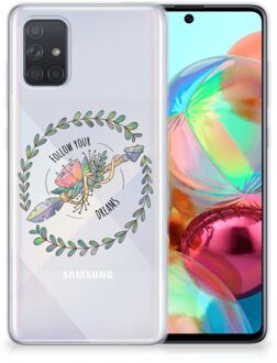 B2Ctelecom Samsung Galaxy A71 Telefoonhoesje met Naam Boho Dreams