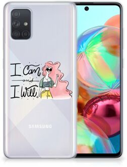 B2Ctelecom Samsung Galaxy A71 Telefoonhoesje met Naam i Can