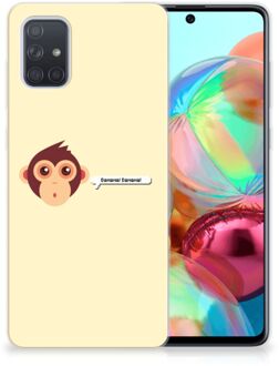 B2Ctelecom Samsung Galaxy A71 Telefoonhoesje met Naam Monkey