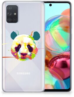 B2Ctelecom Samsung Galaxy A71 Telefoonhoesje met Naam Panda Color