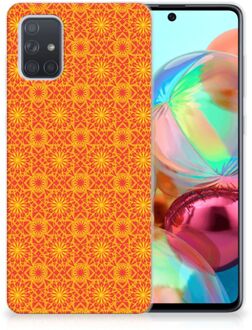 B2Ctelecom Samsung Galaxy A71 TPU bumper Batik Orange