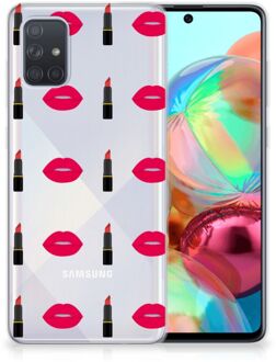 B2Ctelecom Samsung Galaxy A71 TPU bumper Lipstick Kiss